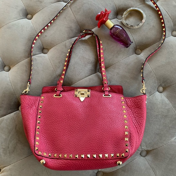Valentino Handbags - Valentino rockstud pink shoulder bag small